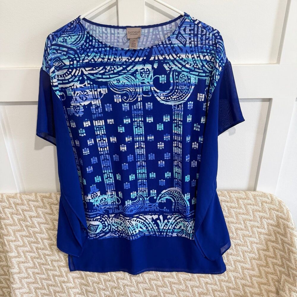 Chico’s Easywear Boho Poncho Top Blouse